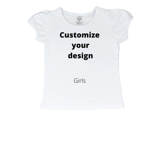 Custom White Kids Embroidered Shirt
