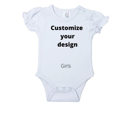Custom White Infant Bodysuit (Vinyl Design)