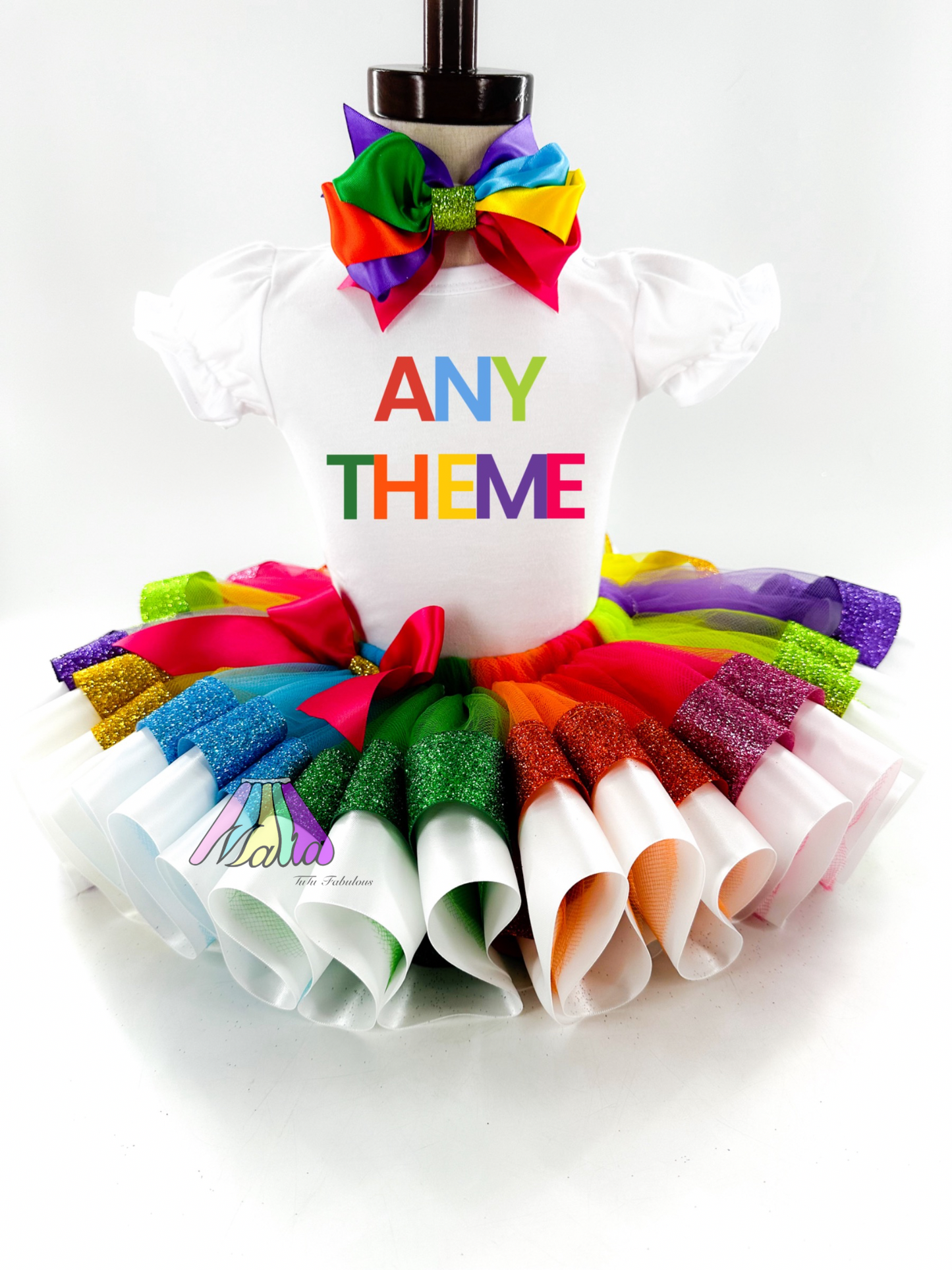 Any Theme Rainbow Glitter Tutu