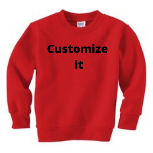 Custom Youth Crew-Neck Sweatshirt