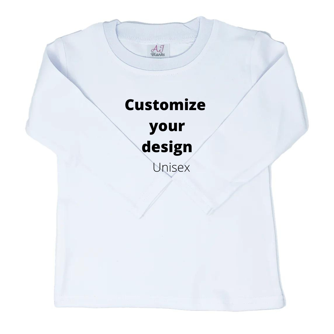 Custom White Kids Embroidered Shirt