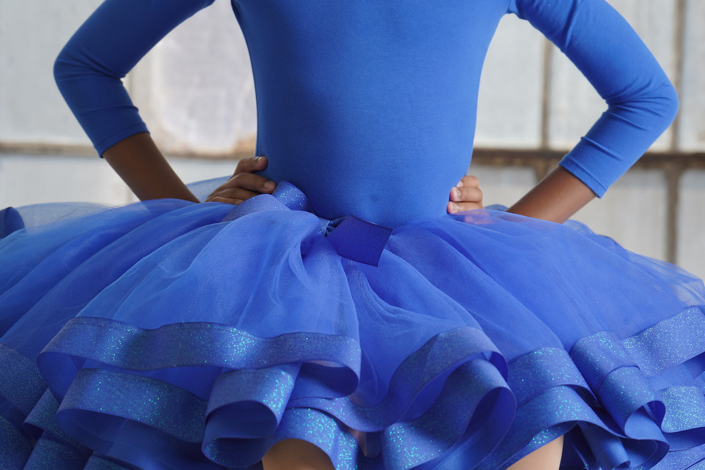 Blue Magic Ribbon Trimmed Tutu