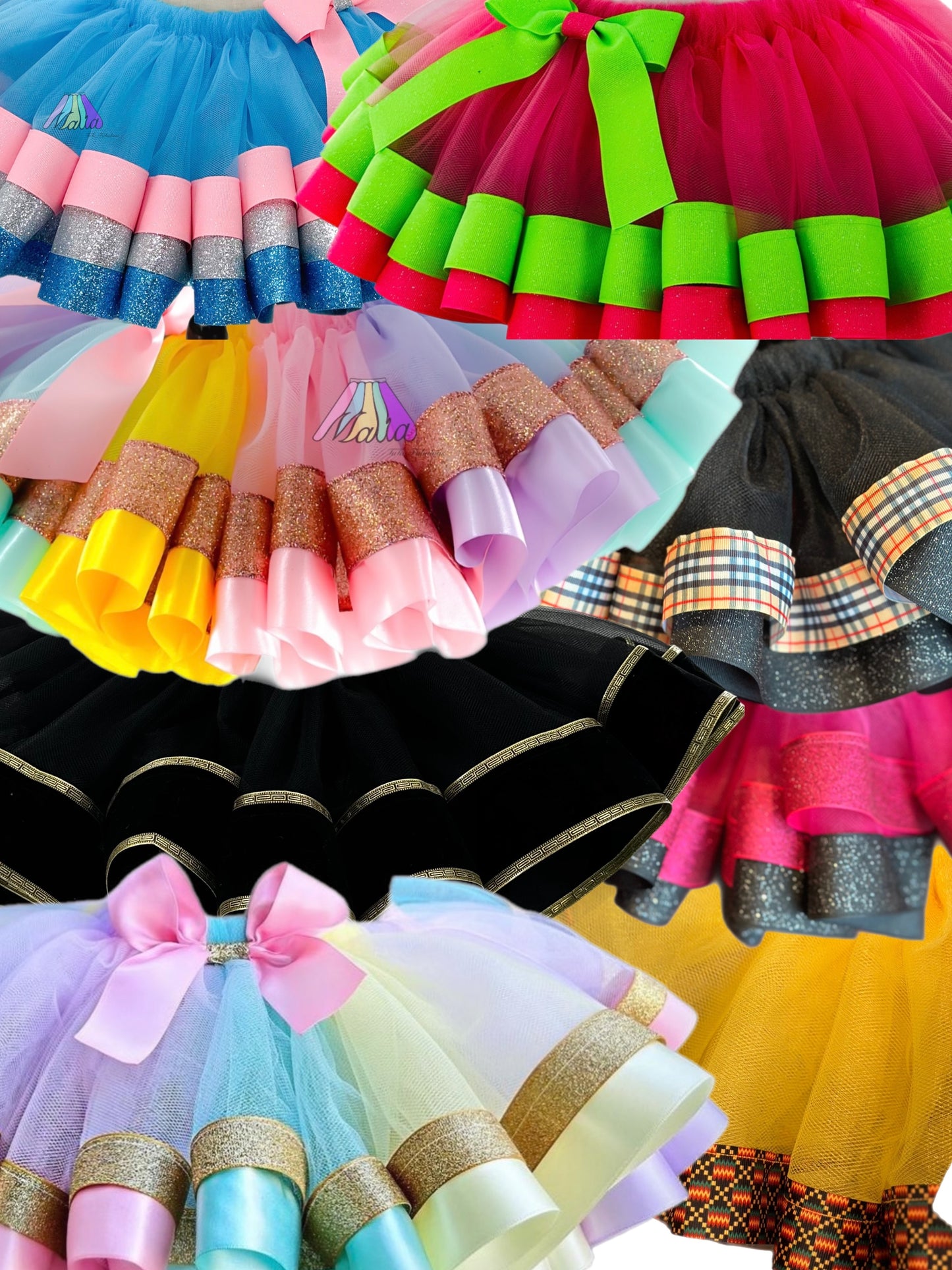 Custom Ribbon Trimmed Tutu
