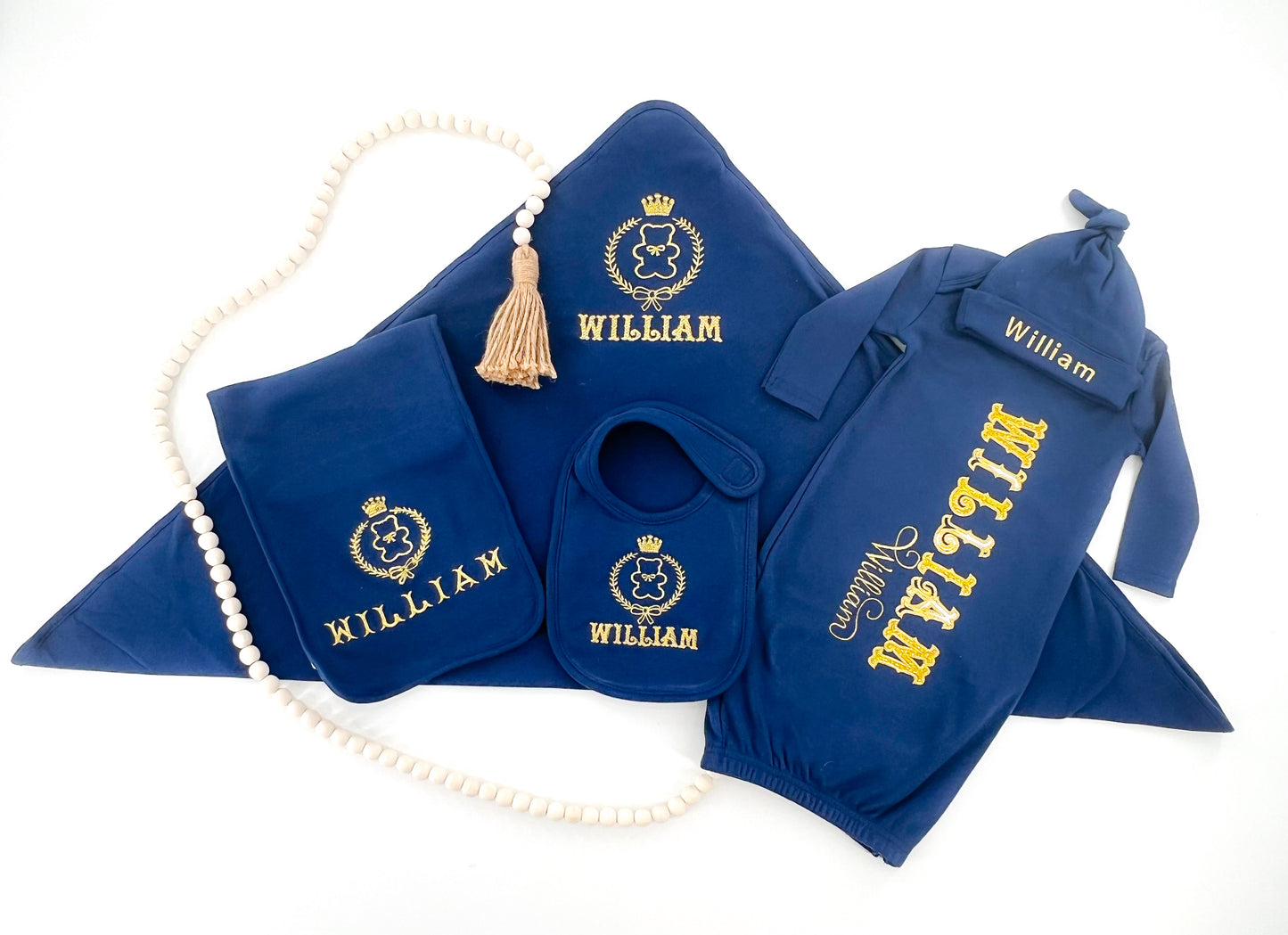 Personalized Baby Gown Ensemble