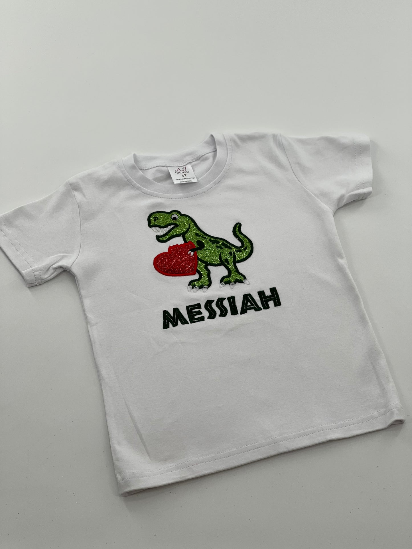 Boys Valentine Rex Design Tee