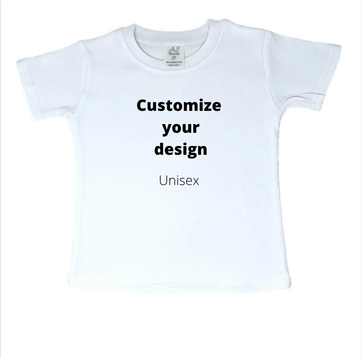 Custom White Kids Embroidered Shirt
