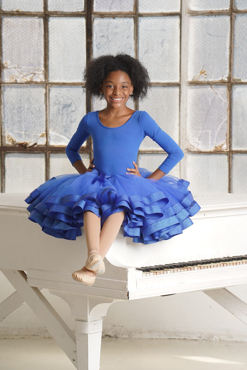 Blue Magic Ribbon Trimmed Tutu