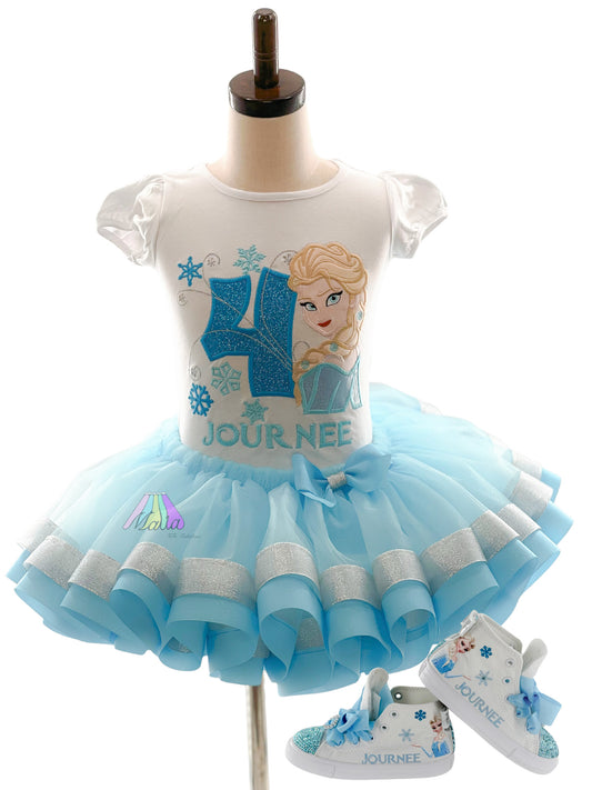 Ice Princess Character Inspired Tutu Ensemble