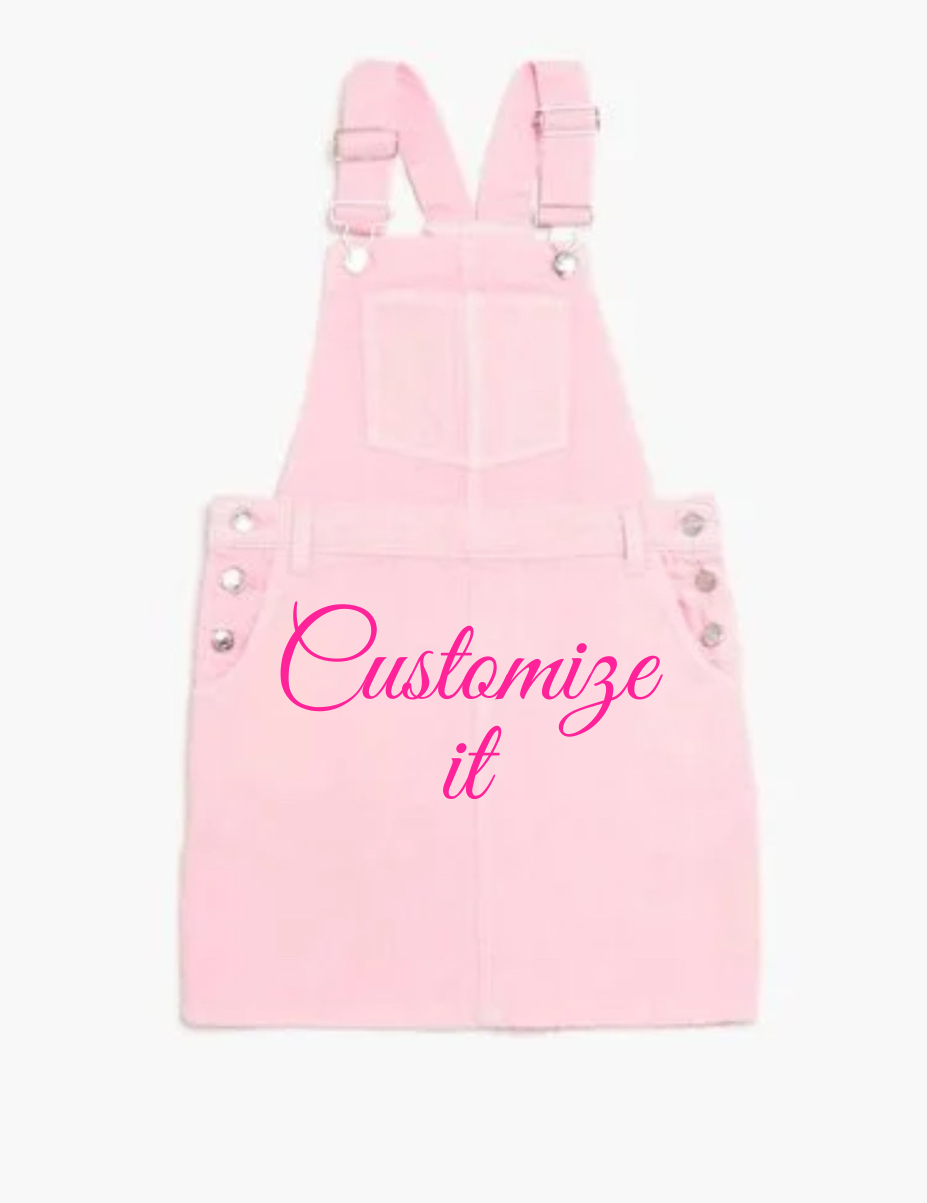 Customized Denim Overall Dress