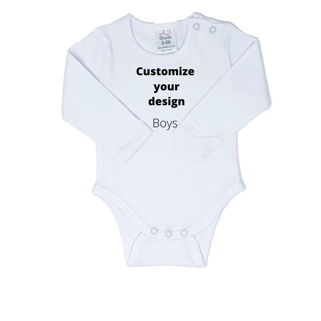 Custom White Infant Bodysuit (Vinyl Design)